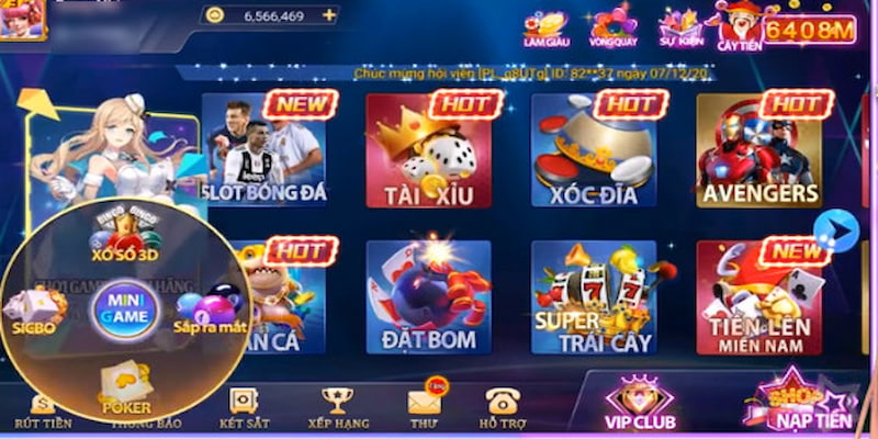 Sân chơi mang đến cho người tham gia một kho game vô cùng hấp dẫn và đa dạng